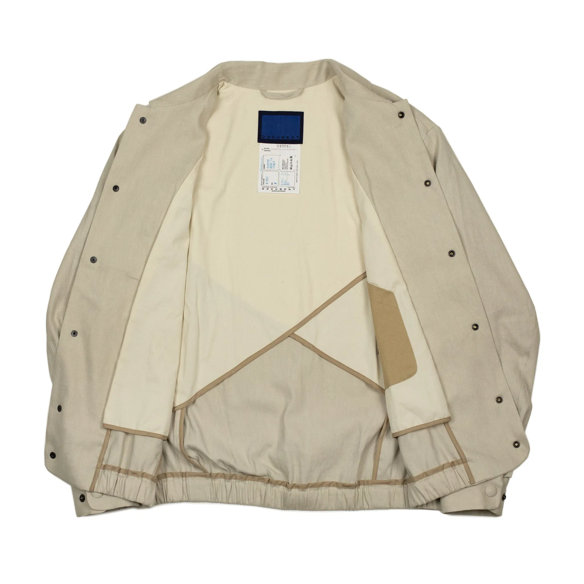 CPO jacket in beige linen viscose