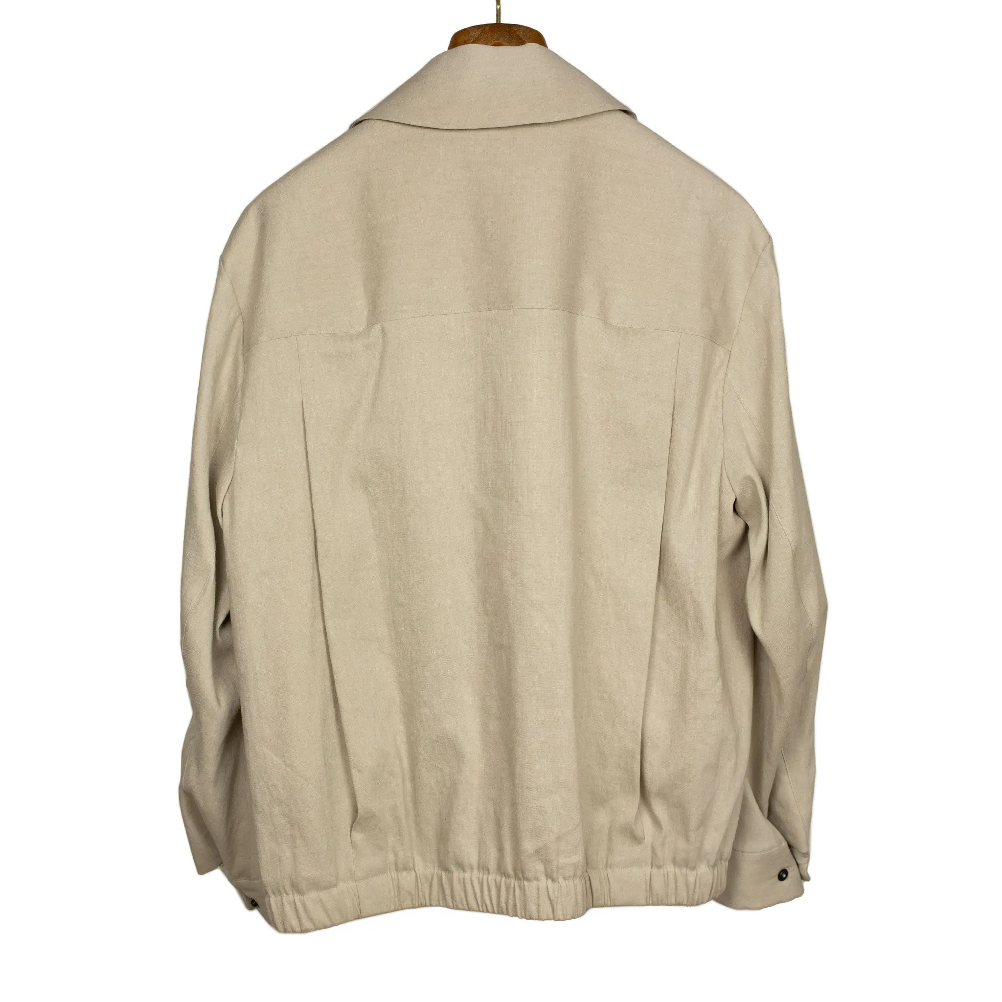 CPO jacket in beige linen viscose