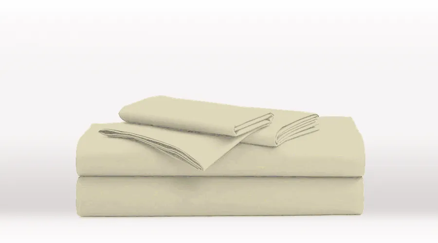 Cream King Single Size Classic Sheet Set