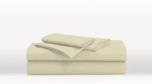 Cream King Single Size Classic Sheet Set