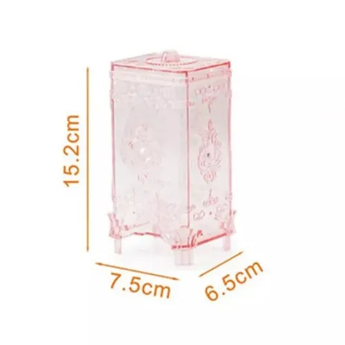 Creative European Cotton Pad Storage Box, Pink Color