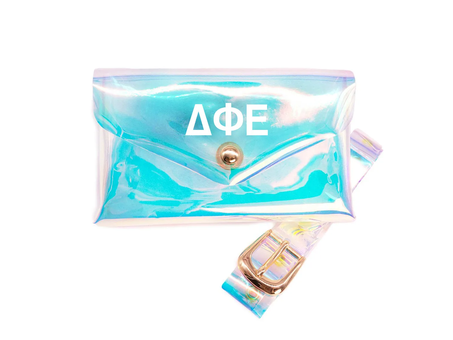 Delta Phi Epsilon Holographic Belted Fanny Pack