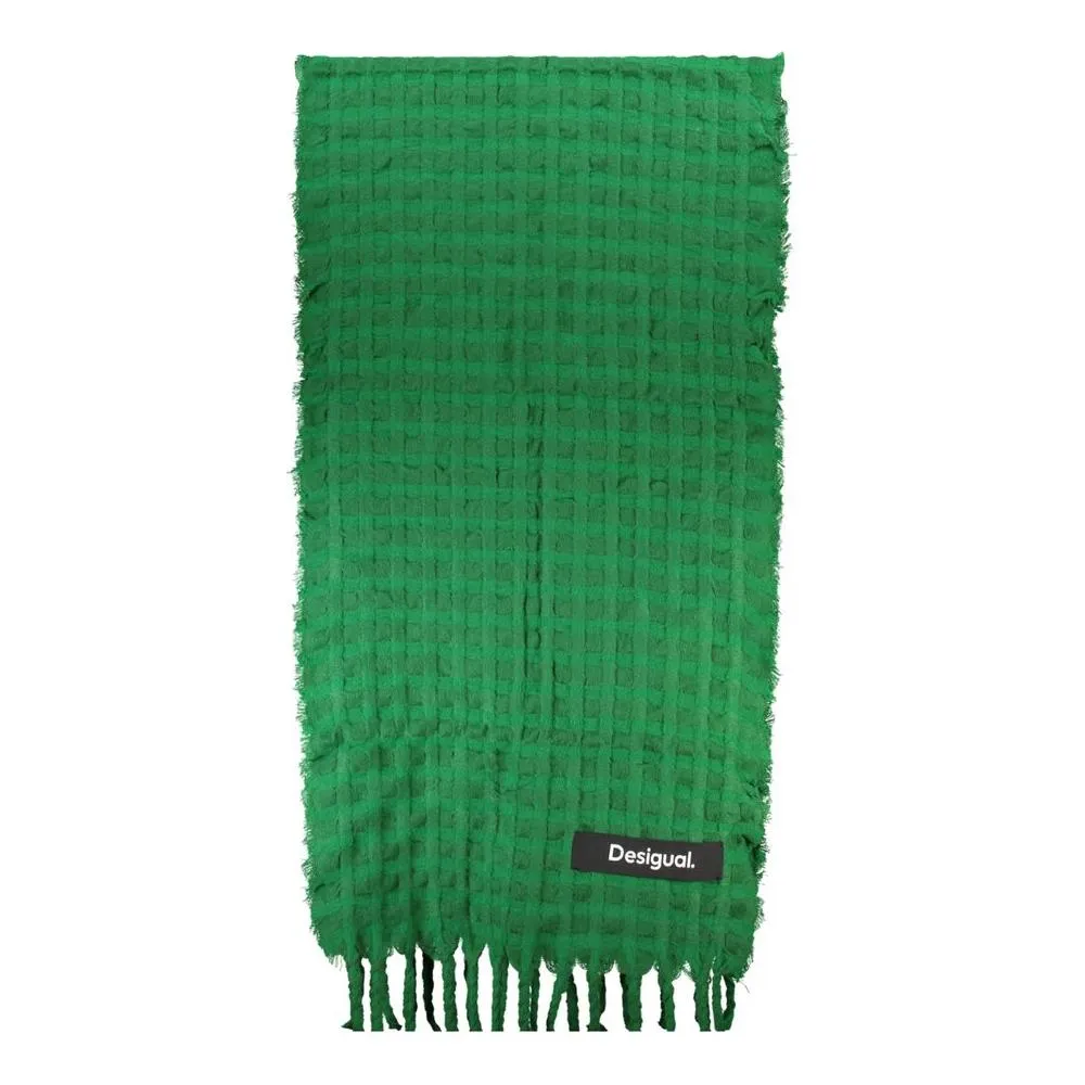 Desigual Green Polyester Scarf