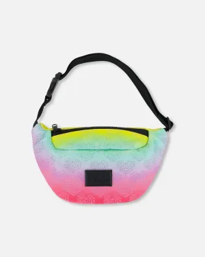 Deux par Deux Girl's Fanny Bag Gradient Rainbow