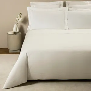 Doppio Ajour Milk Bedding by Frette