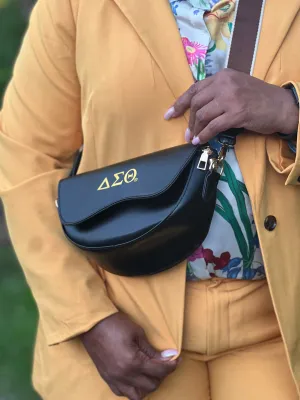 DST GOLD STAMPED ΑΣΘ Black Bag