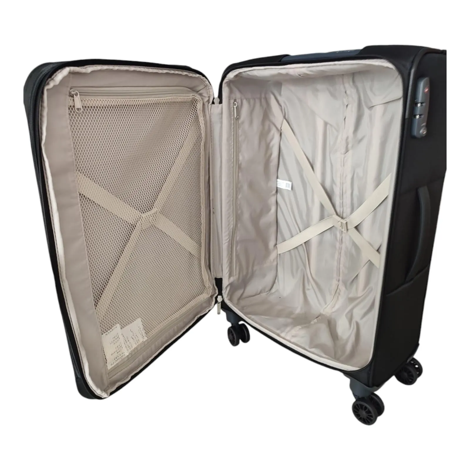 Eagle Lightweight Two-Tone Expandable Suitcase - 24 Inch Medium