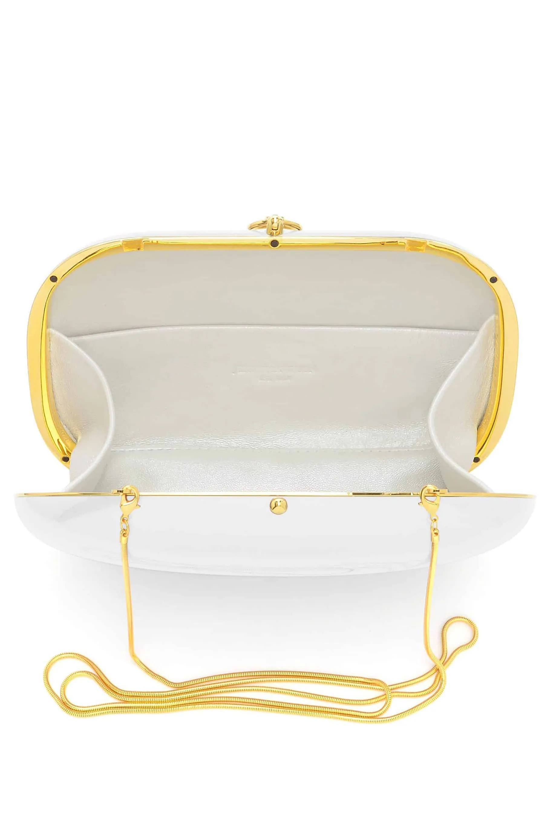 Elina Plus Clutch - Pearl White