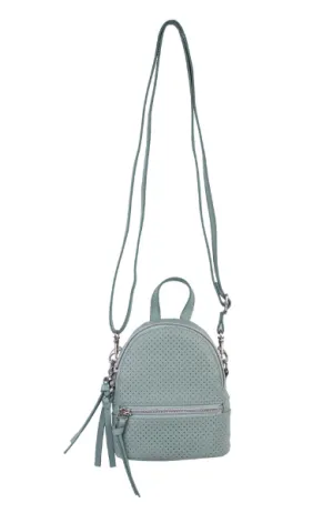 Florence Mini Backpack Crossbody in Mint