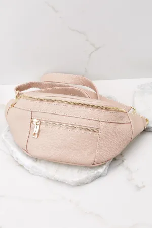 For Travel's Sake Nude Leather Fanny Pack