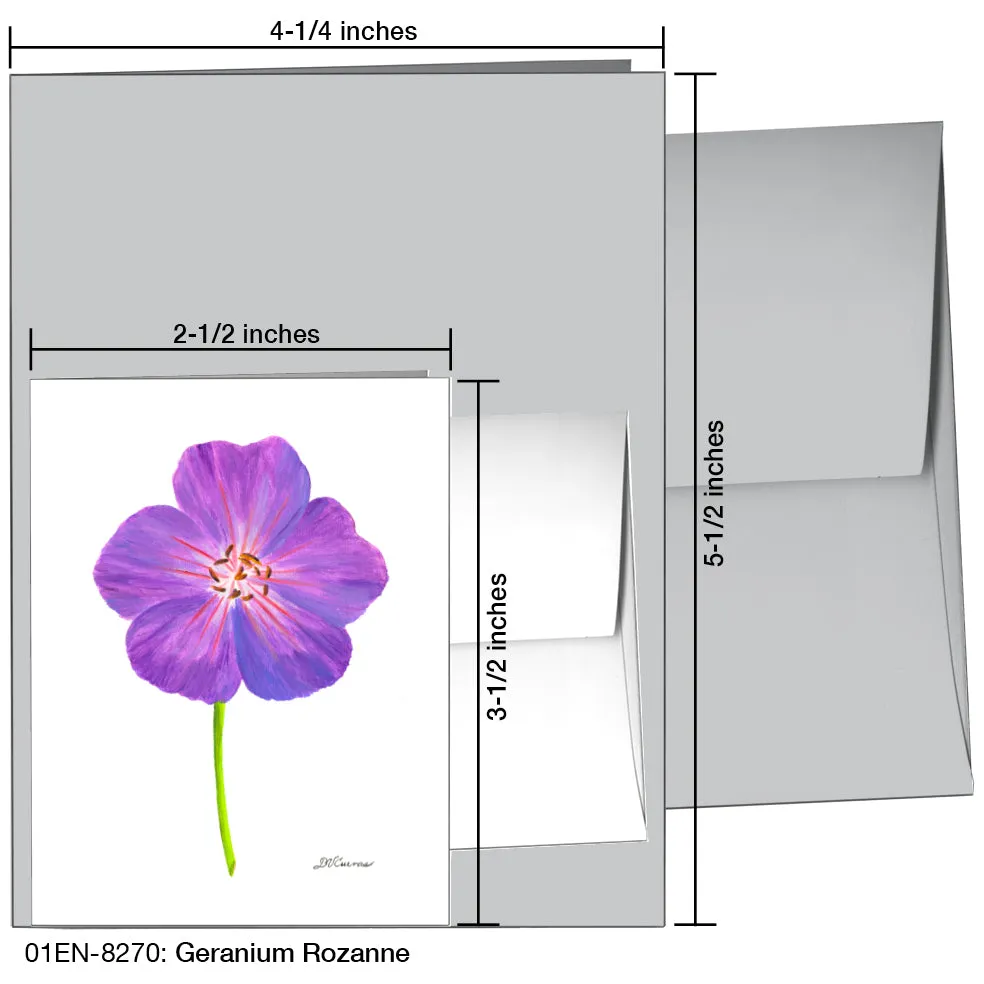 Geranium Rozanne, Greeting Card (8270)