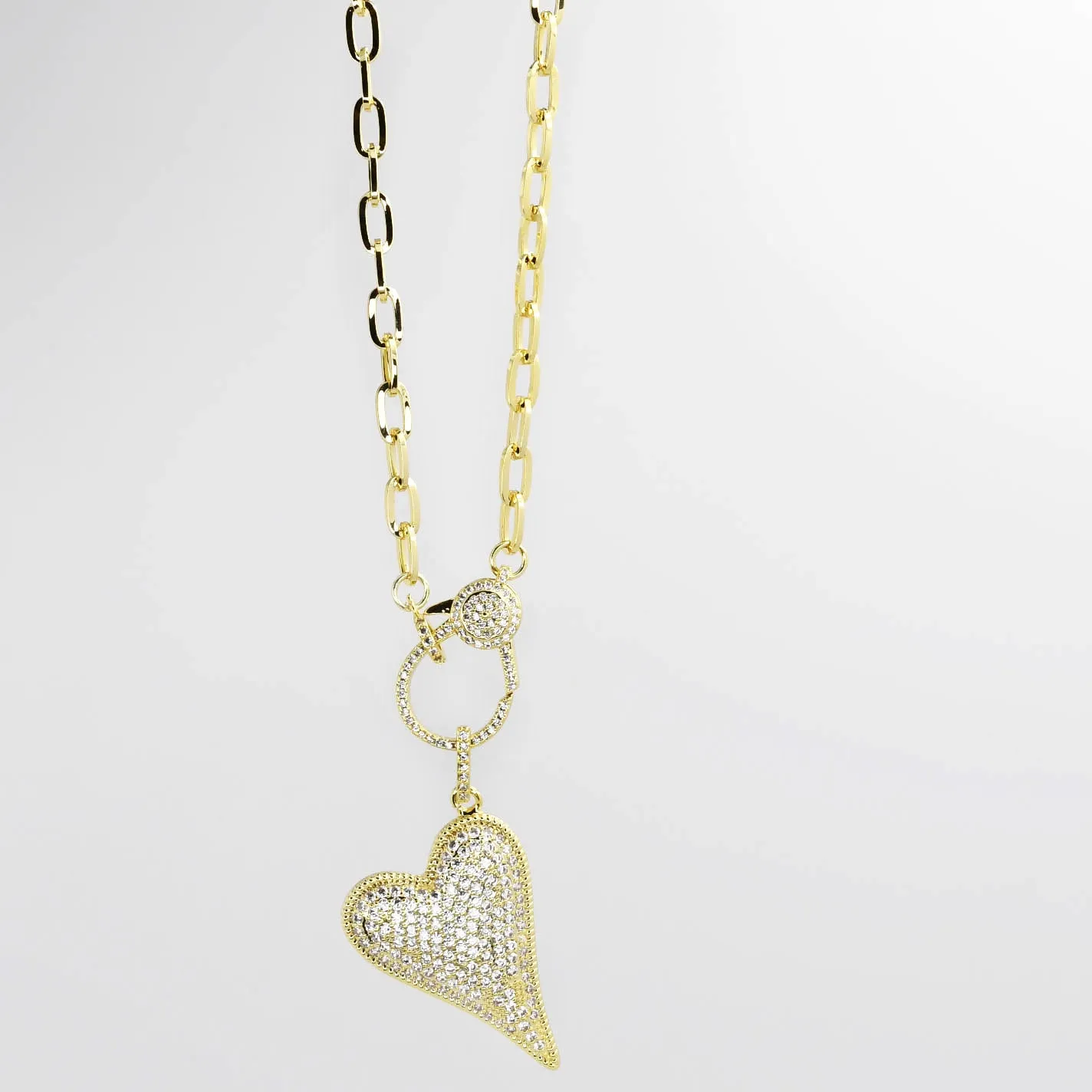 Gold Clip Heart J14