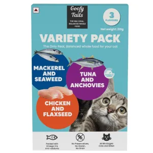 Goofy Tails Wet Cat Food & Kitten Food - Variety Pack 210g