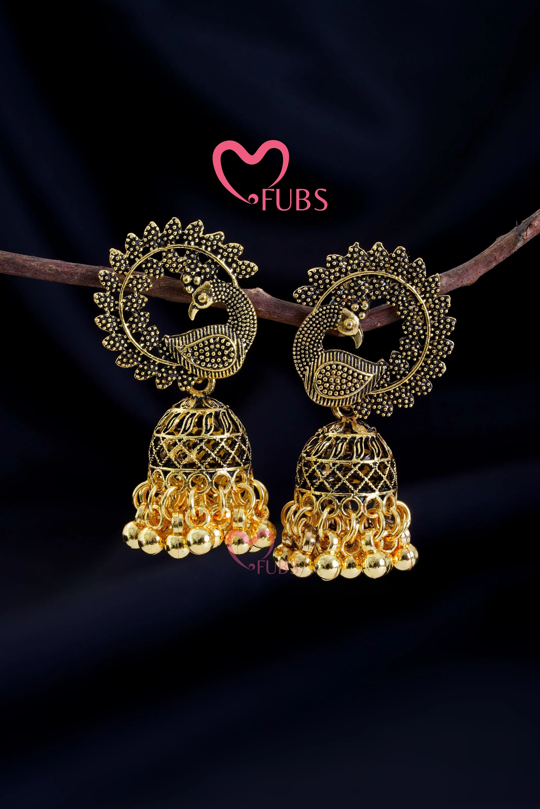 Gorgeous Dancing Peacock Jhumkas