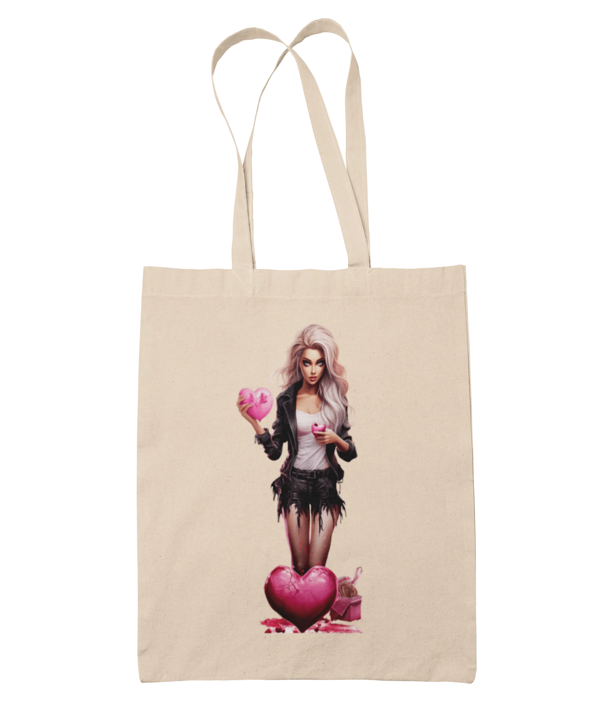 Gothic Heart Barbie Tote Bag