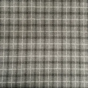 Grey Polyester Brushed Check