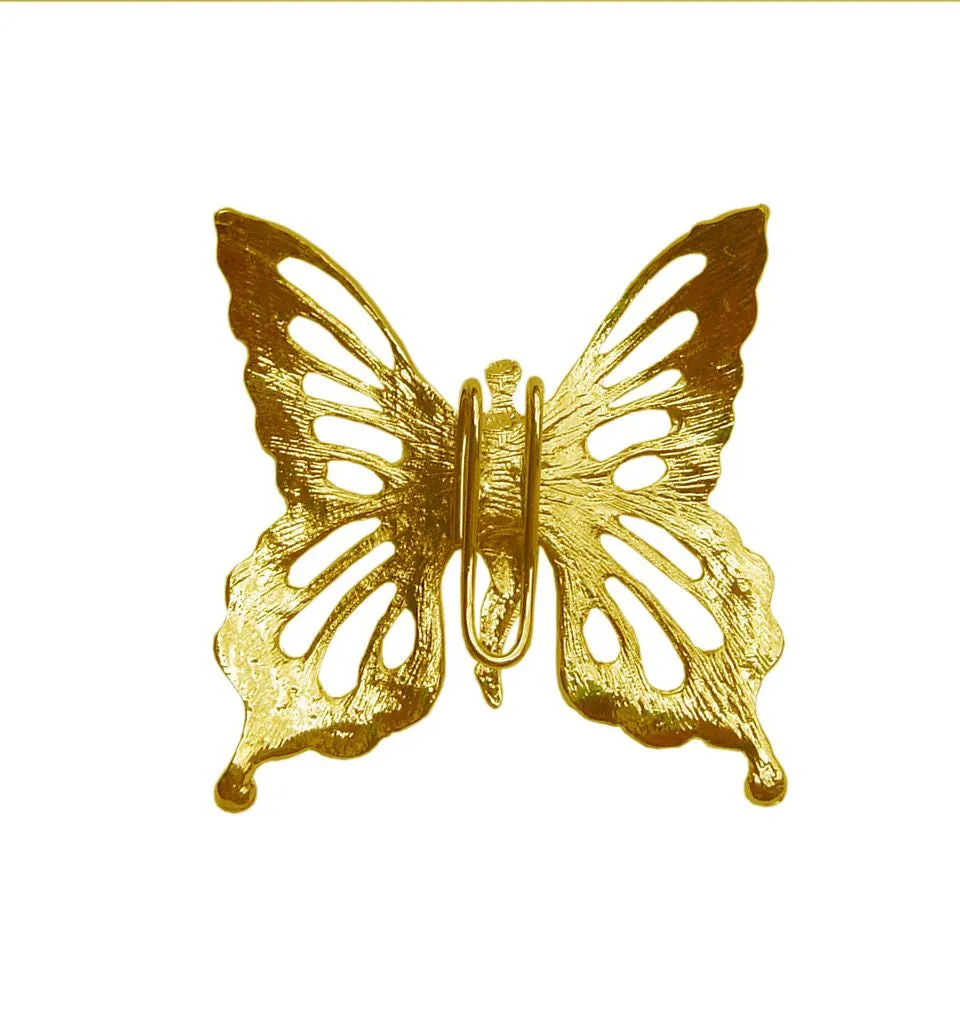 Hair Hook Fairy Butterfly - Gold, Ponytail Holder