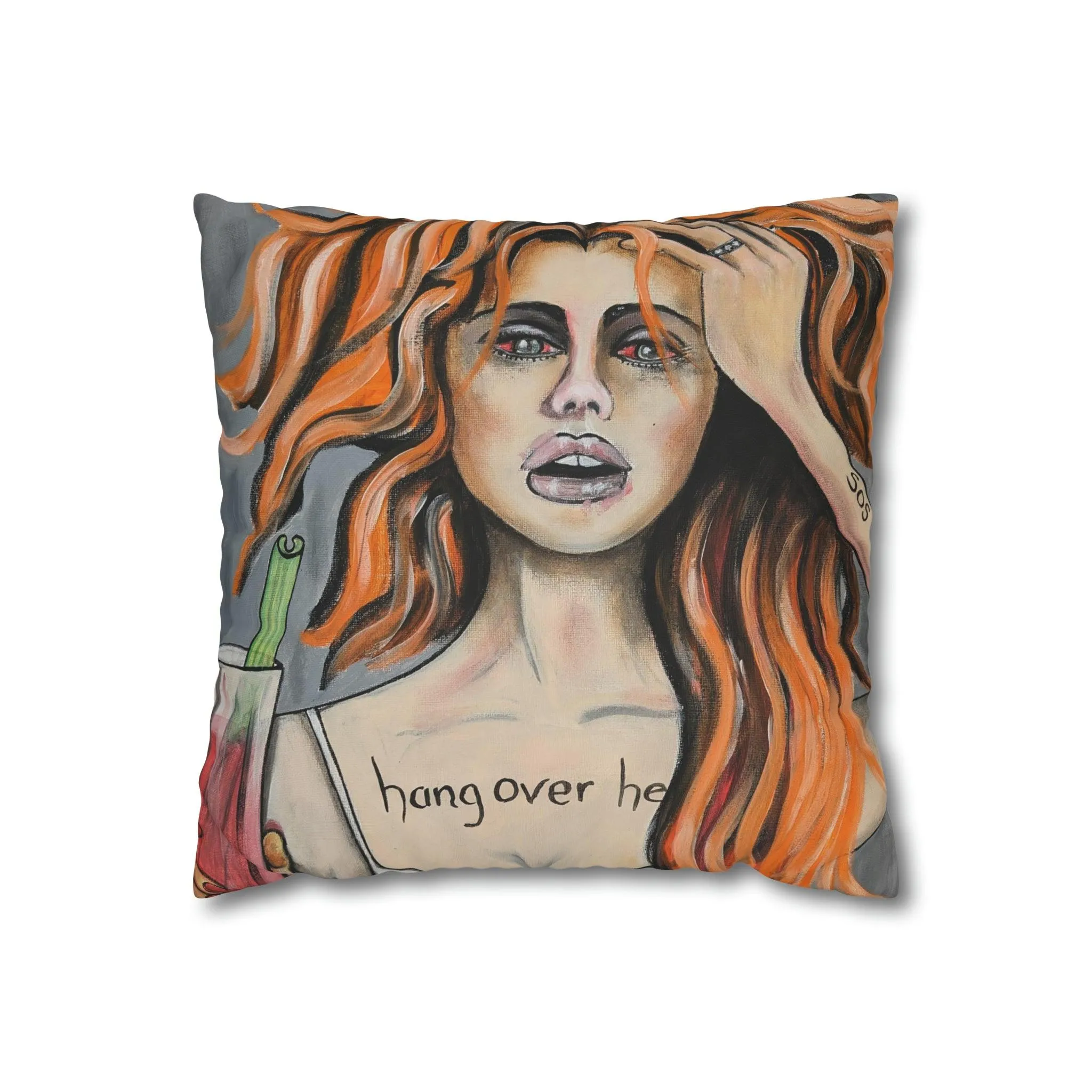 Hangover - Spun Polyester Pillowcase