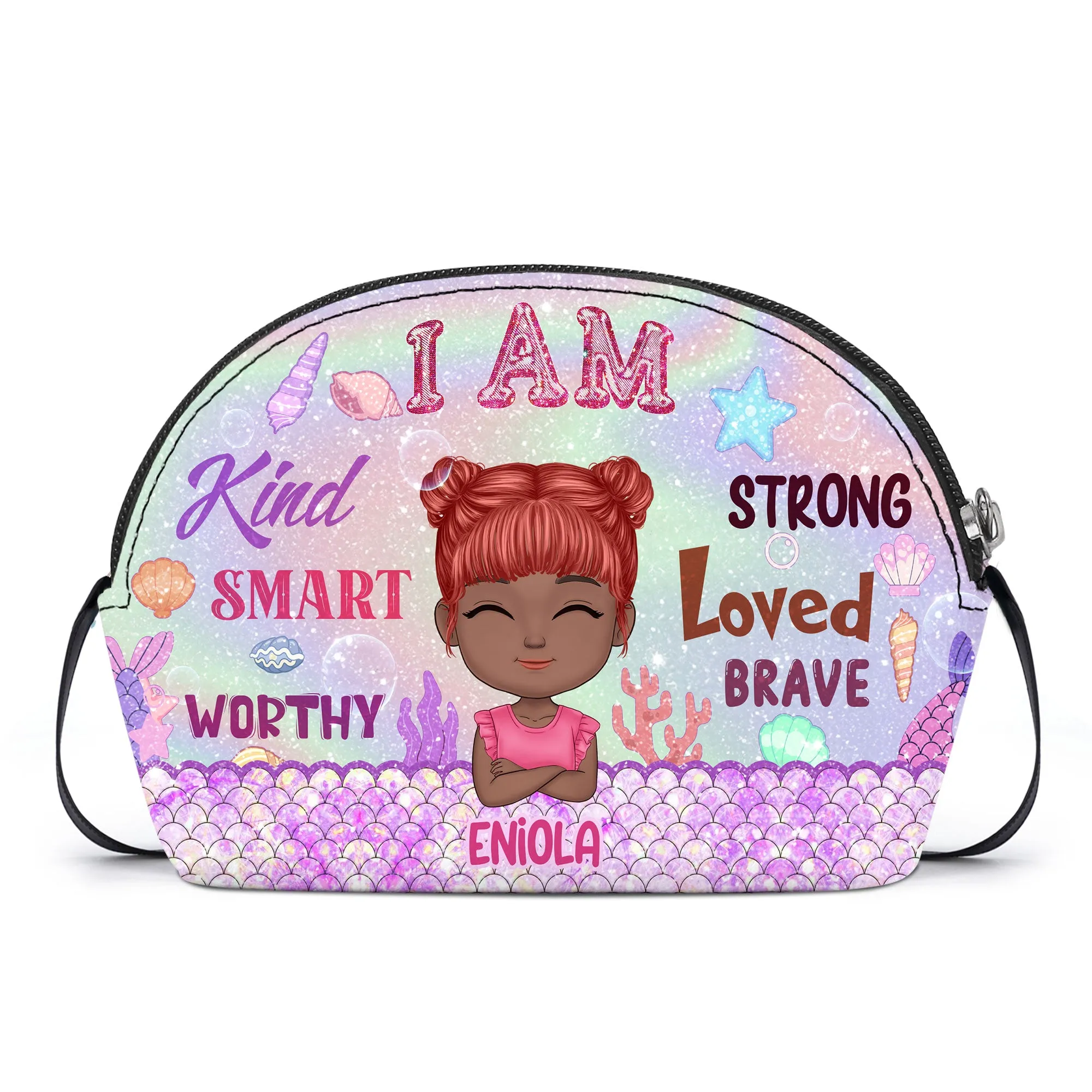 I Am Enough - Personalized Kid Shell Purse SBCHSBLM1210M