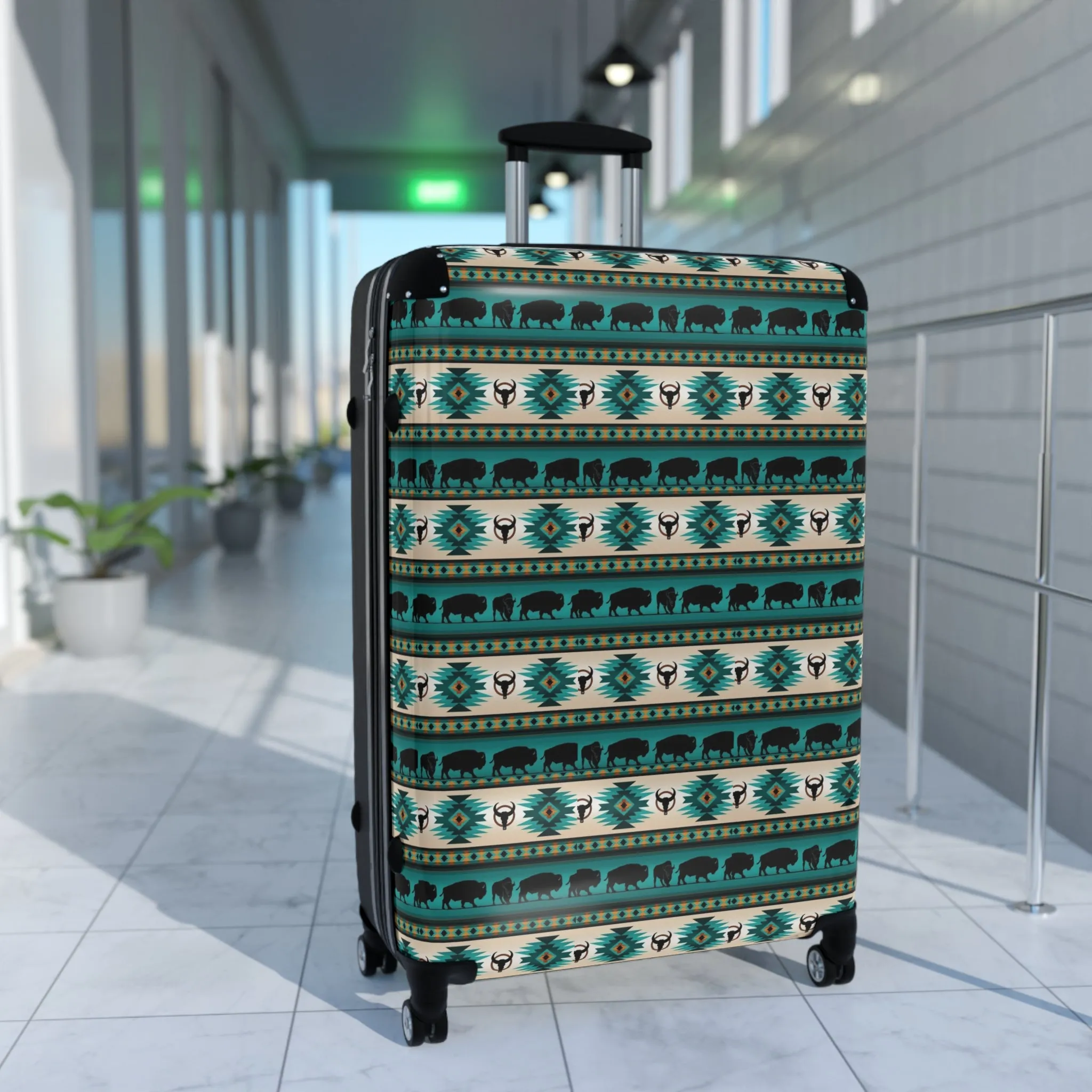 Indigenous Print Suitcase