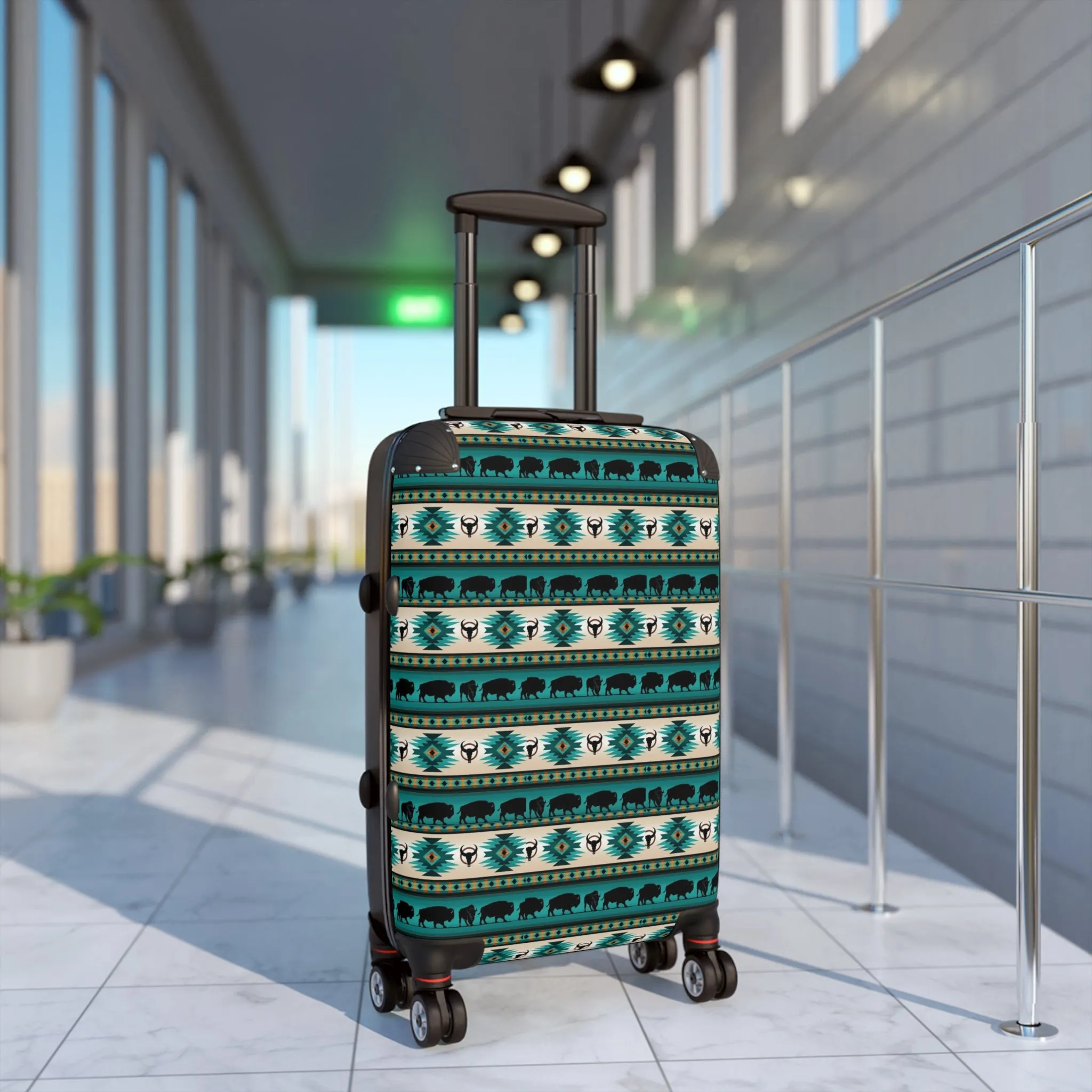 Indigenous Print Suitcase