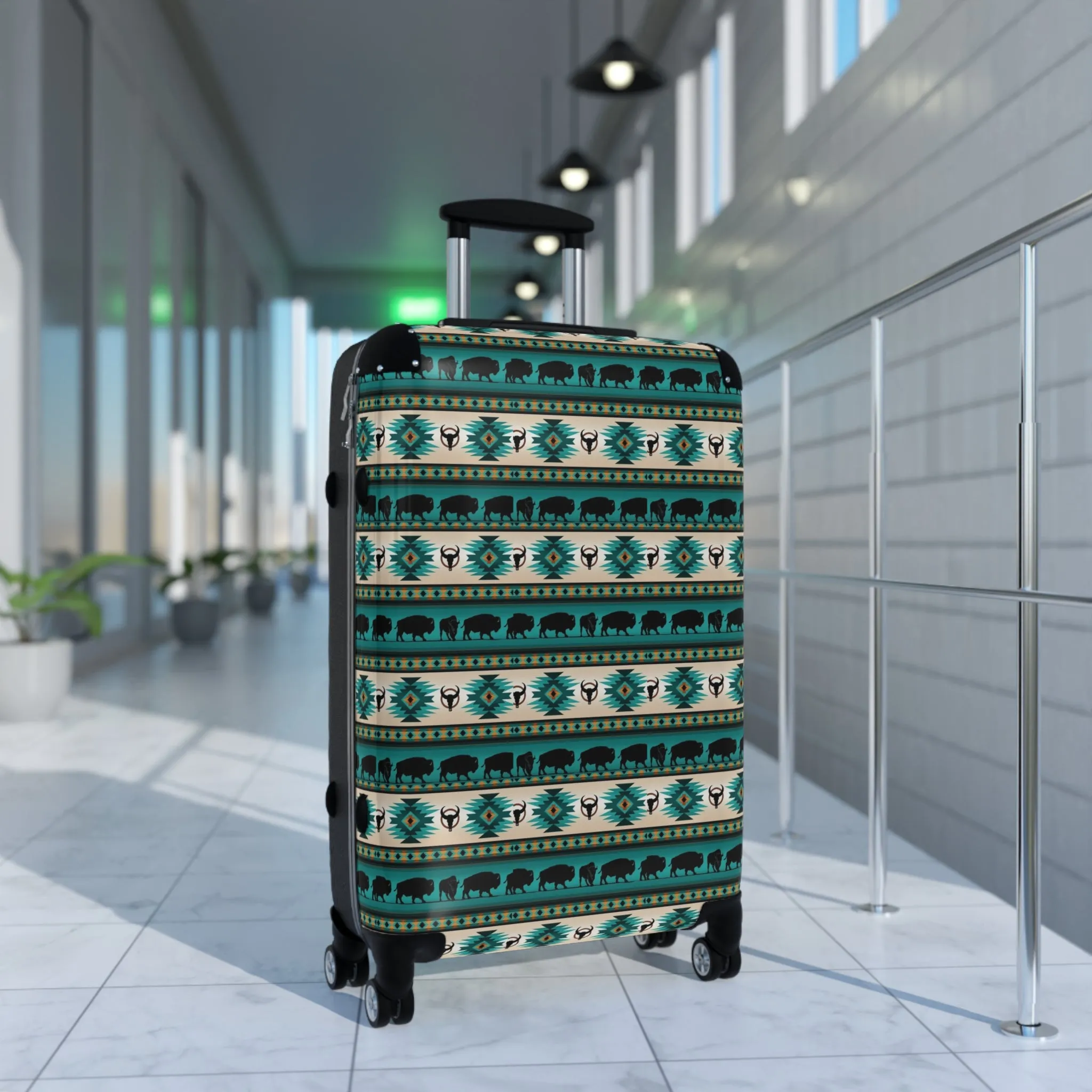 Indigenous Print Suitcase