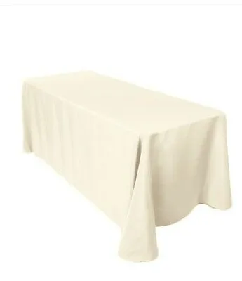 Ivory Polyester Tablecloth