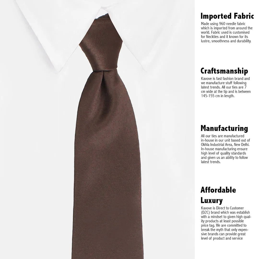 Kavove Classy Brown Necktie