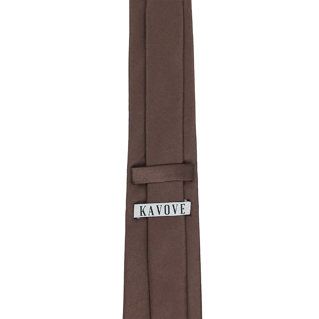 Kavove Classy Brown Necktie