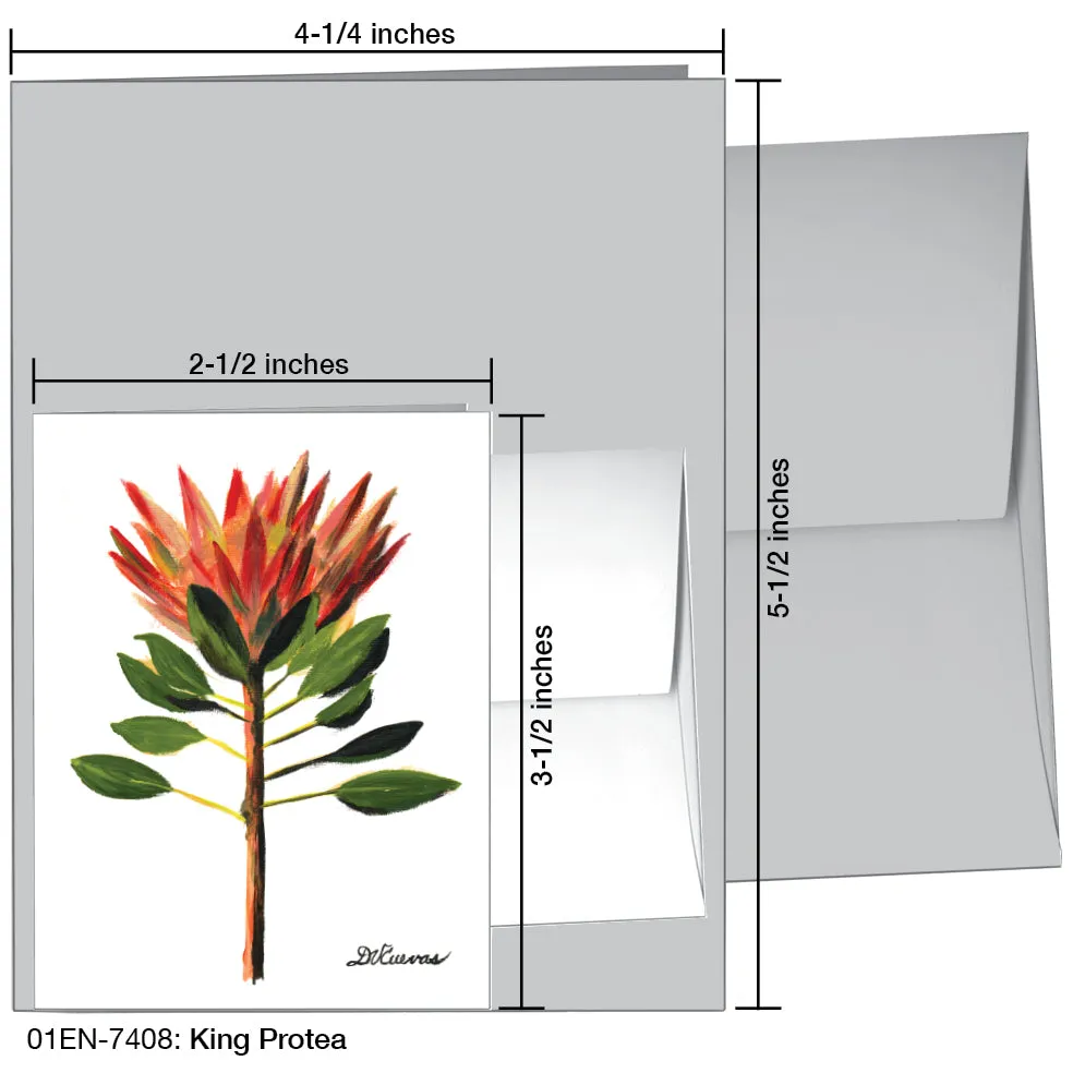 King Protea, Greeting Card (7408)