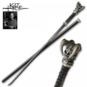 Kit Rae Black Vorthelok: Elegantly Forged Sword Cane