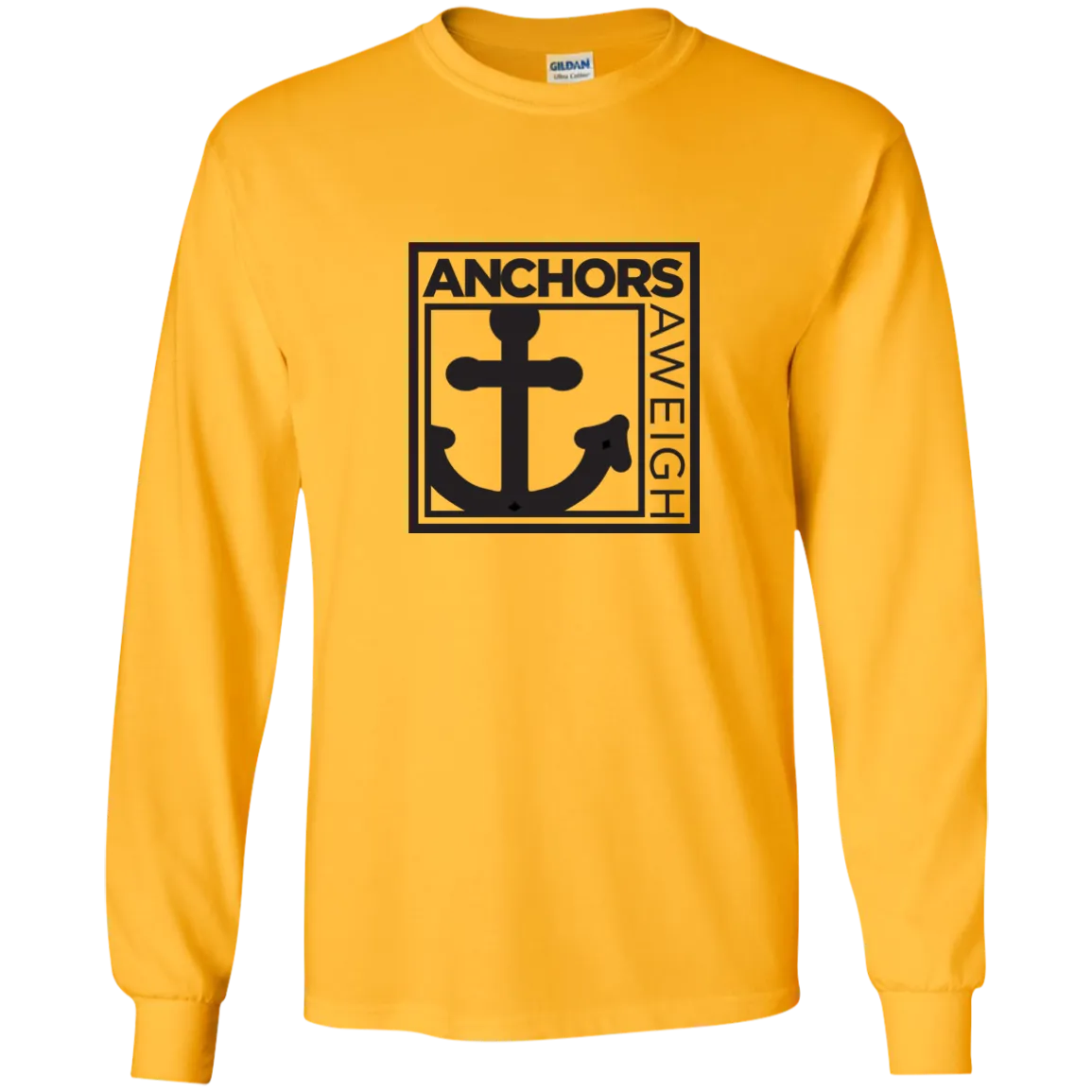 “Know Your Boat” - Anchor - Black on LS Ultra Cotton Tshirt