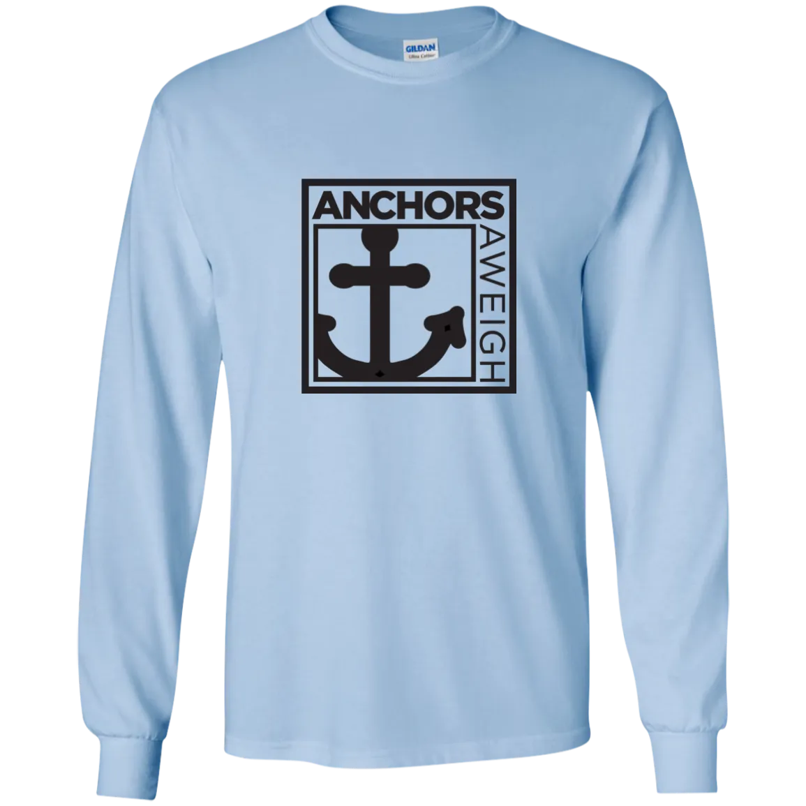 “Know Your Boat” - Anchor - Black on LS Ultra Cotton Tshirt