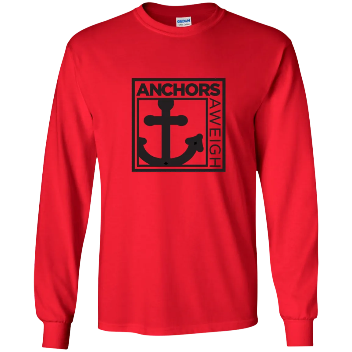 “Know Your Boat” - Anchor - Black on LS Ultra Cotton Tshirt