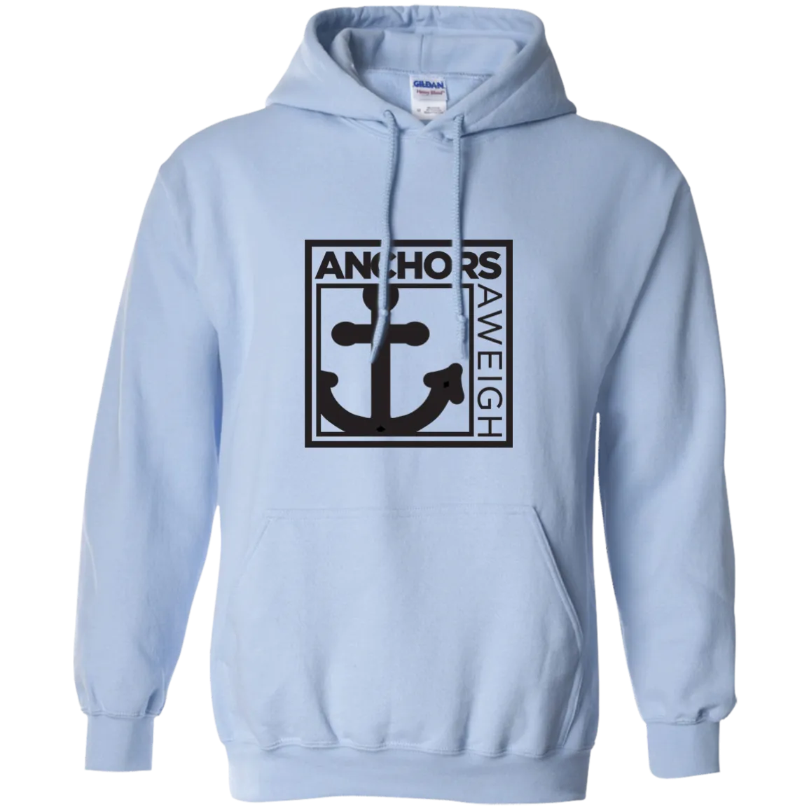 “Know Your Boat” – Anchor - Black on Pullover Hoodie 8 oz