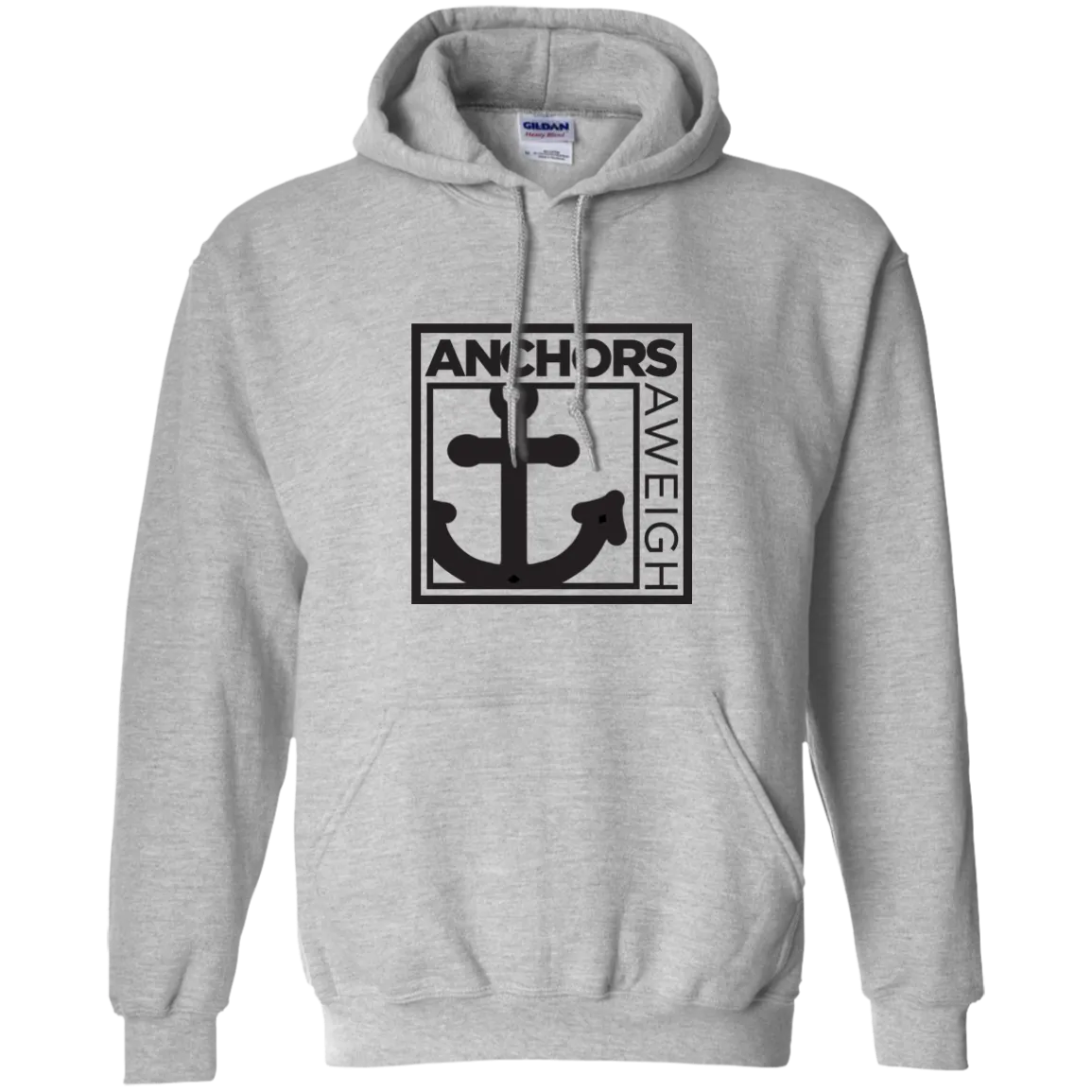 “Know Your Boat” – Anchor - Black on Pullover Hoodie 8 oz