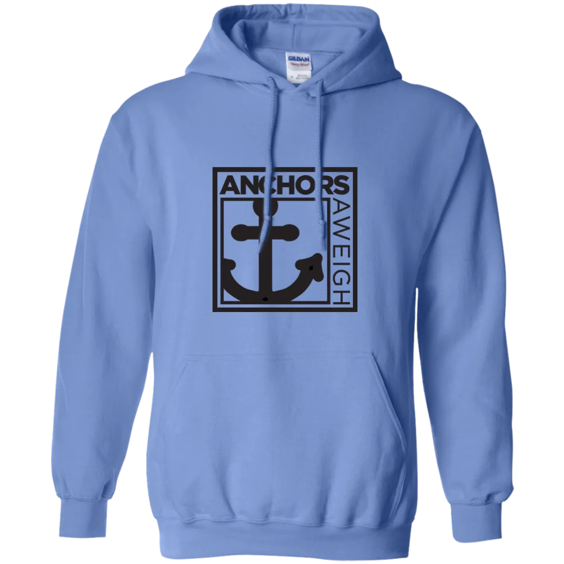 “Know Your Boat” – Anchor - Black on Pullover Hoodie 8 oz