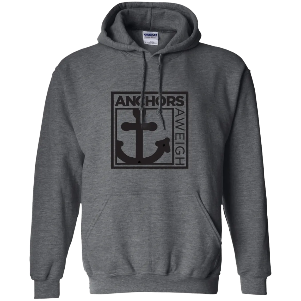 “Know Your Boat” – Anchor - Black on Pullover Hoodie 8 oz