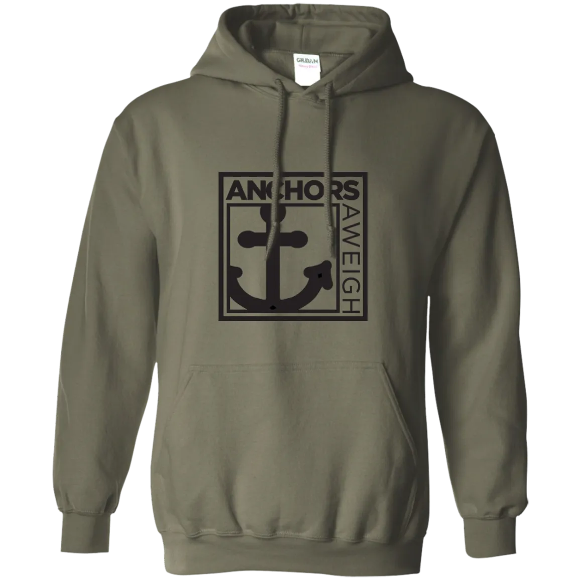 “Know Your Boat” – Anchor - Black on Pullover Hoodie 8 oz