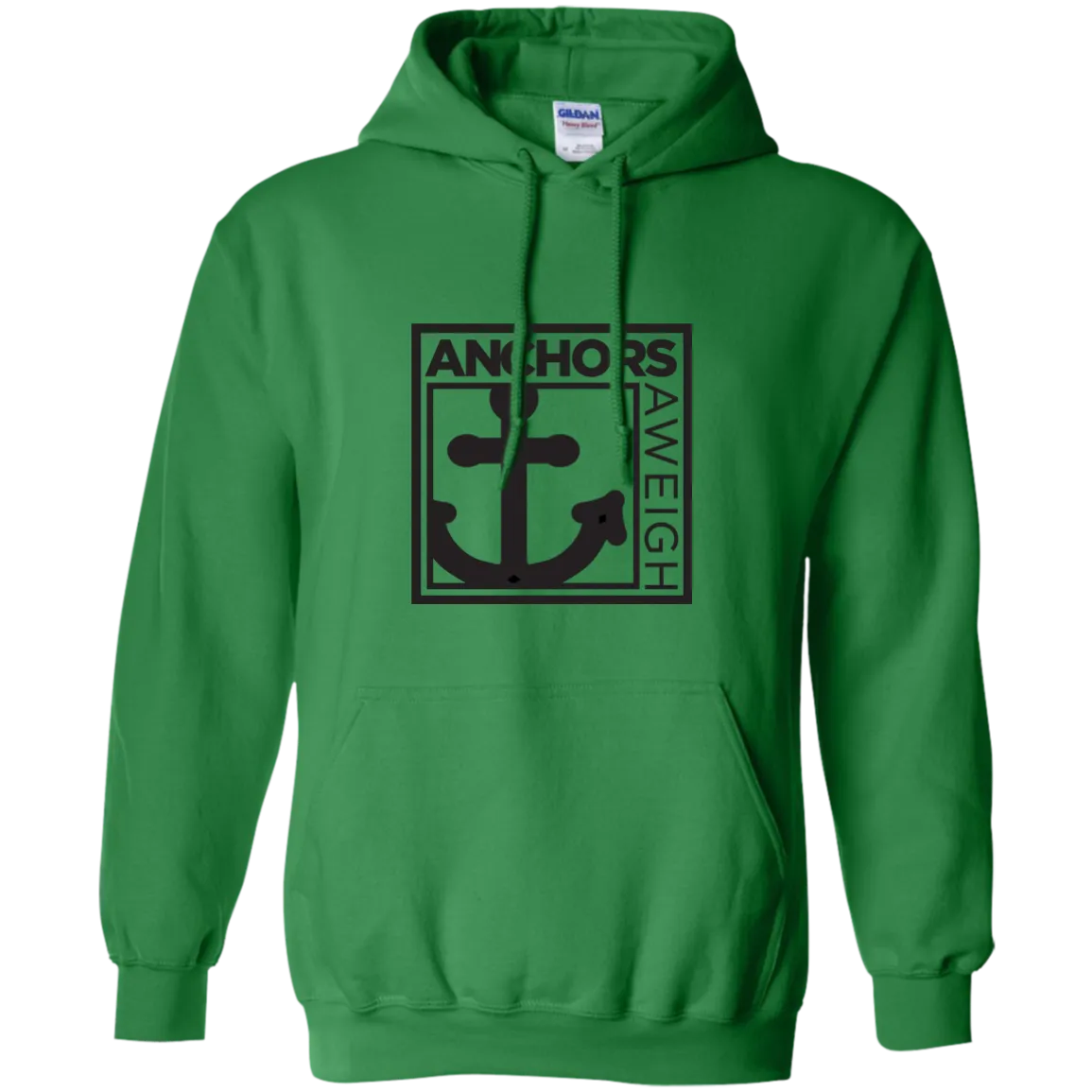 “Know Your Boat” – Anchor - Black on Pullover Hoodie 8 oz