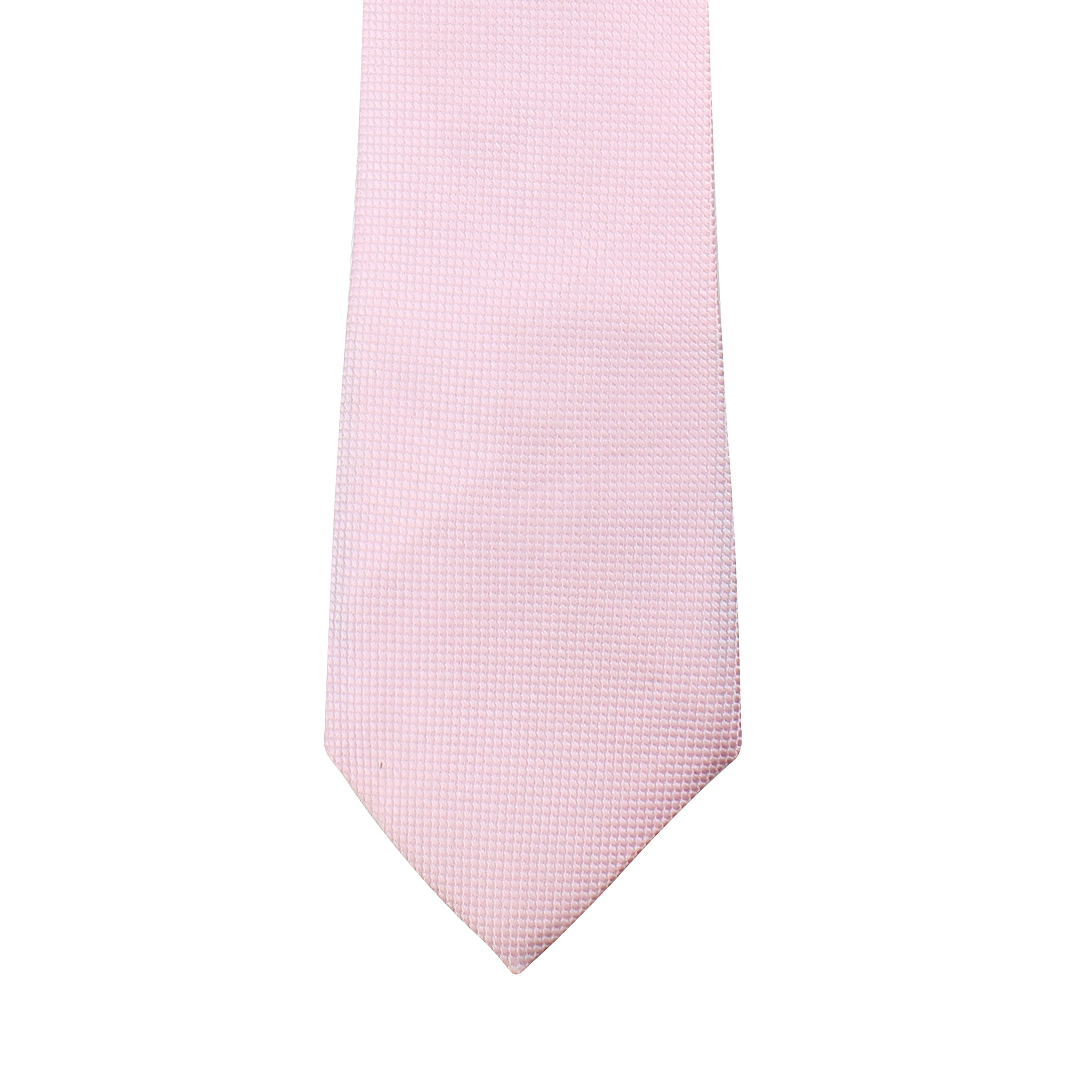 Kovove Glorious Pink Checkered Necktie and Pocket Square Gift Box