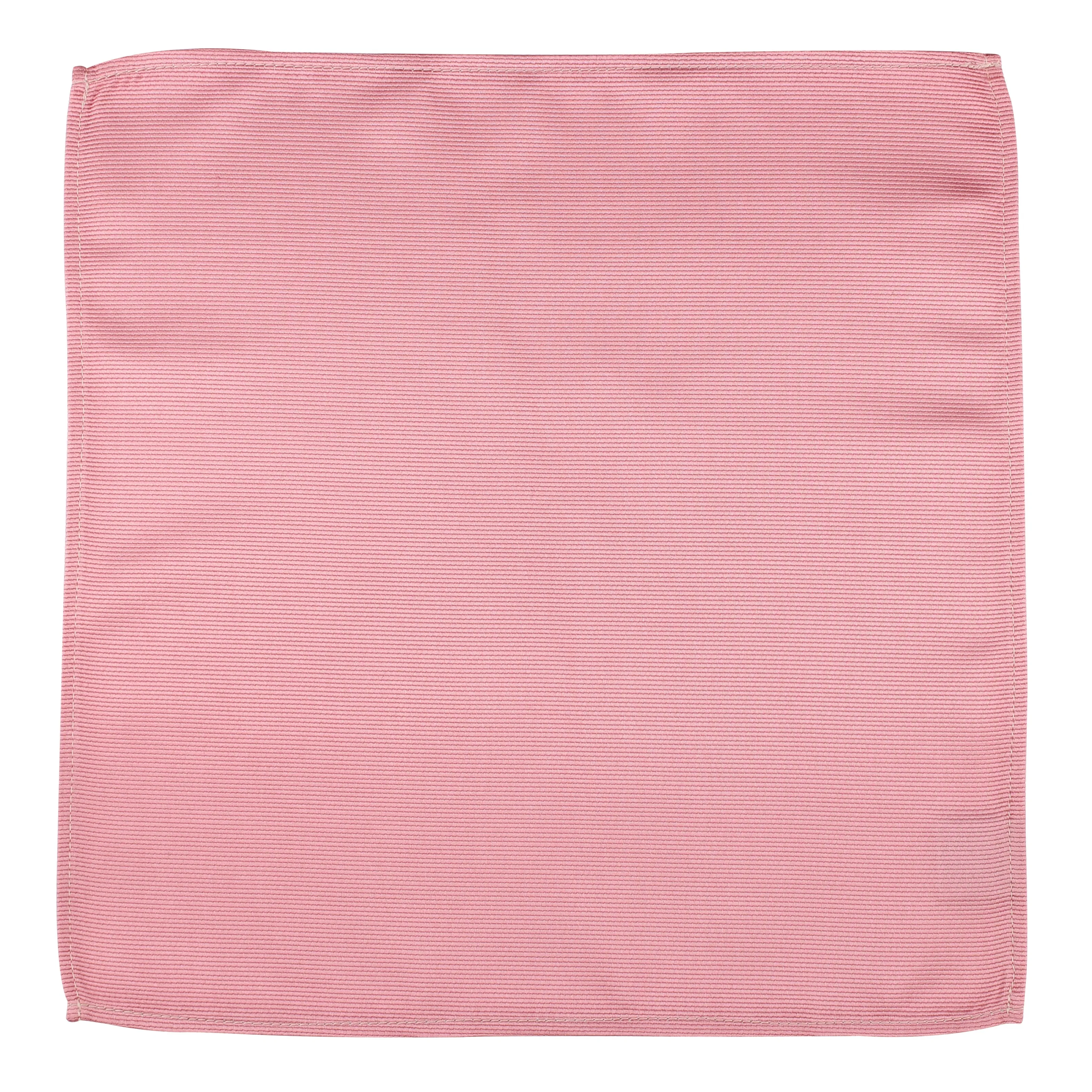 Kovove The Elegant Self Striped Pink Pocket Square For Men