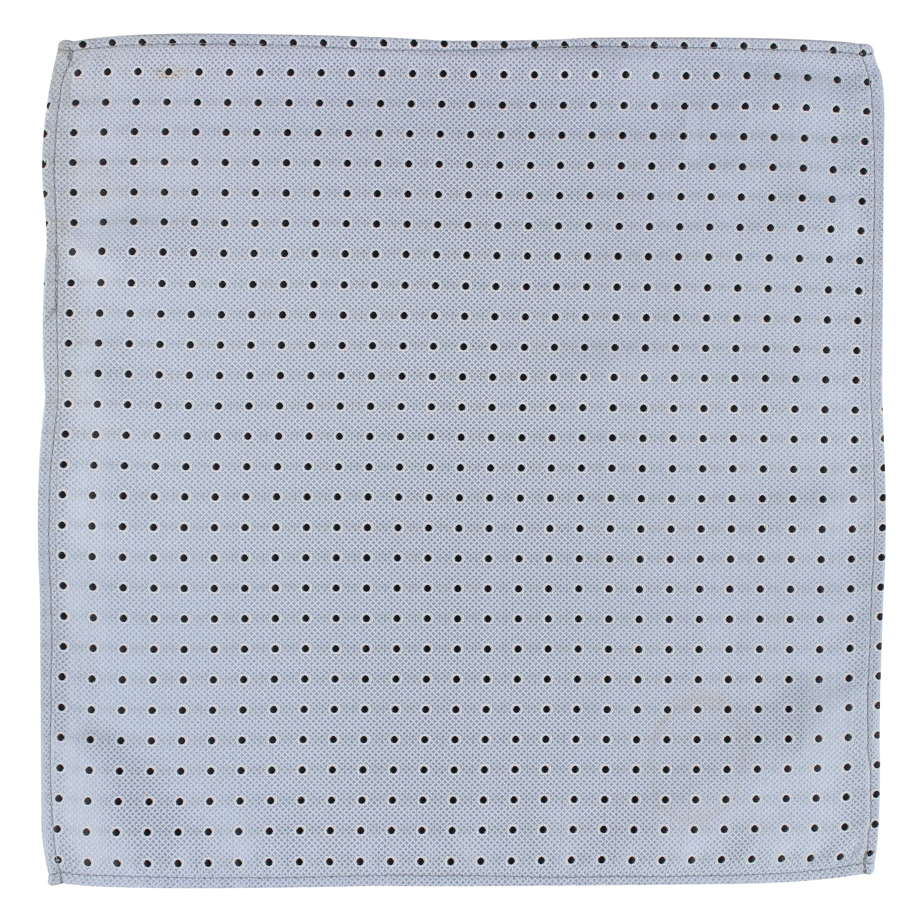 Kovove The Enchanting Polka Dot Grey Pocket Square For Men