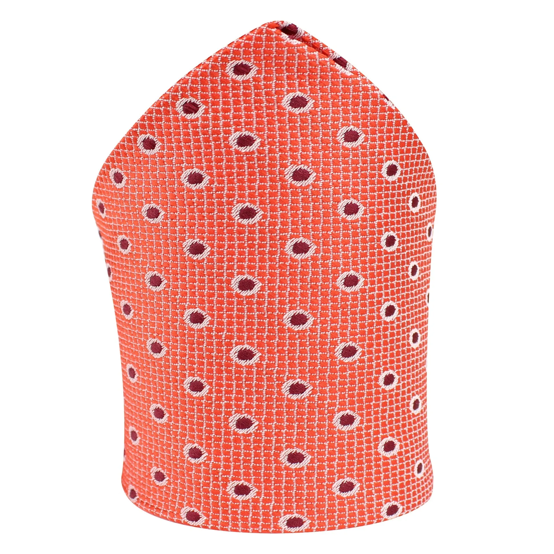 Kovove The Enchanting Polka Dot Red Pocket Square For Men