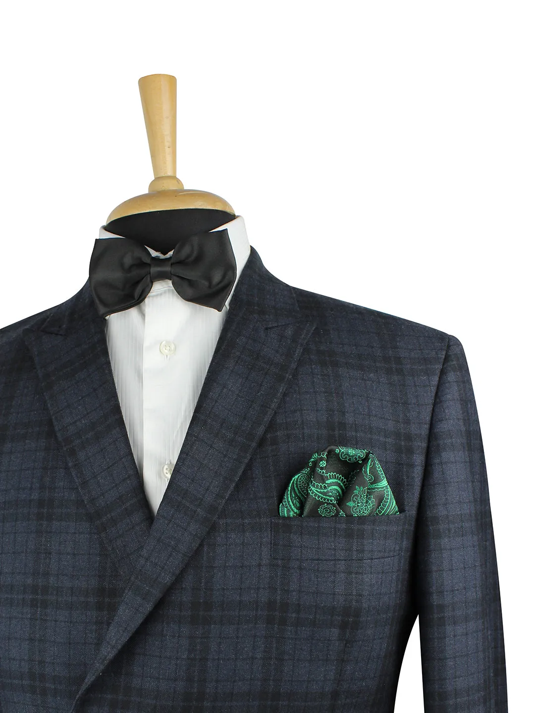 Kovove The Royal Paisley Green Pocket Square For Men