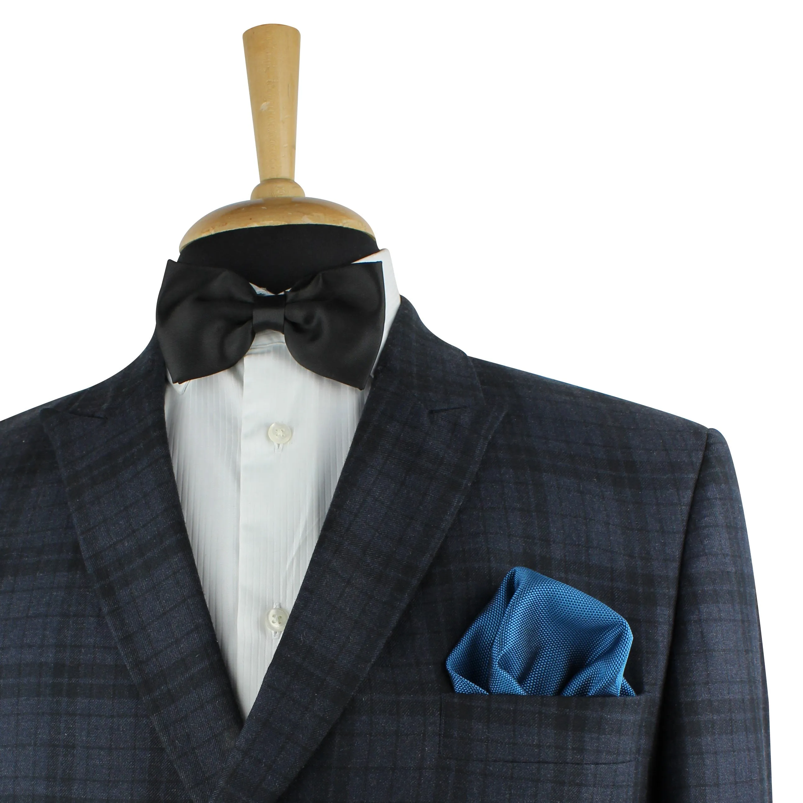 Kovove The Twining Dash Blue Pocket Square For Men