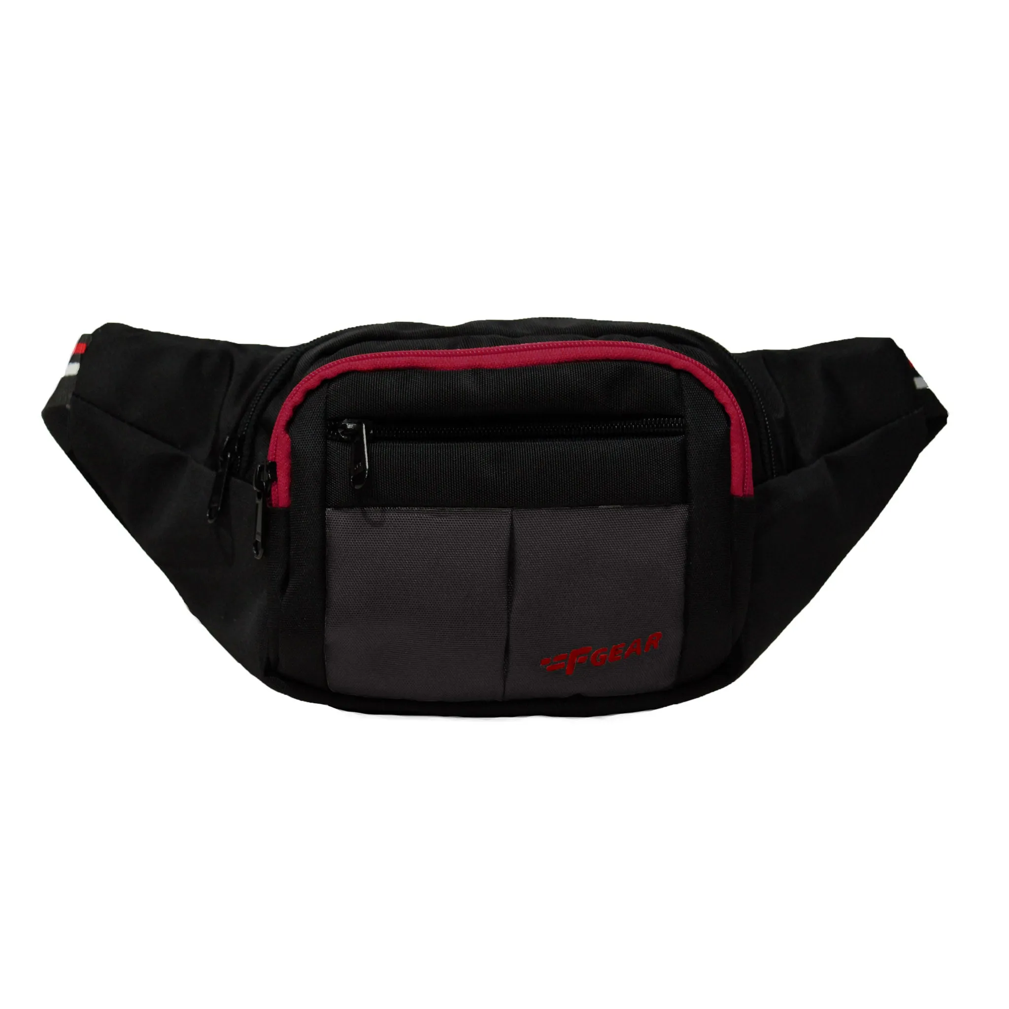 Lattitude Black Red Waist Pouch