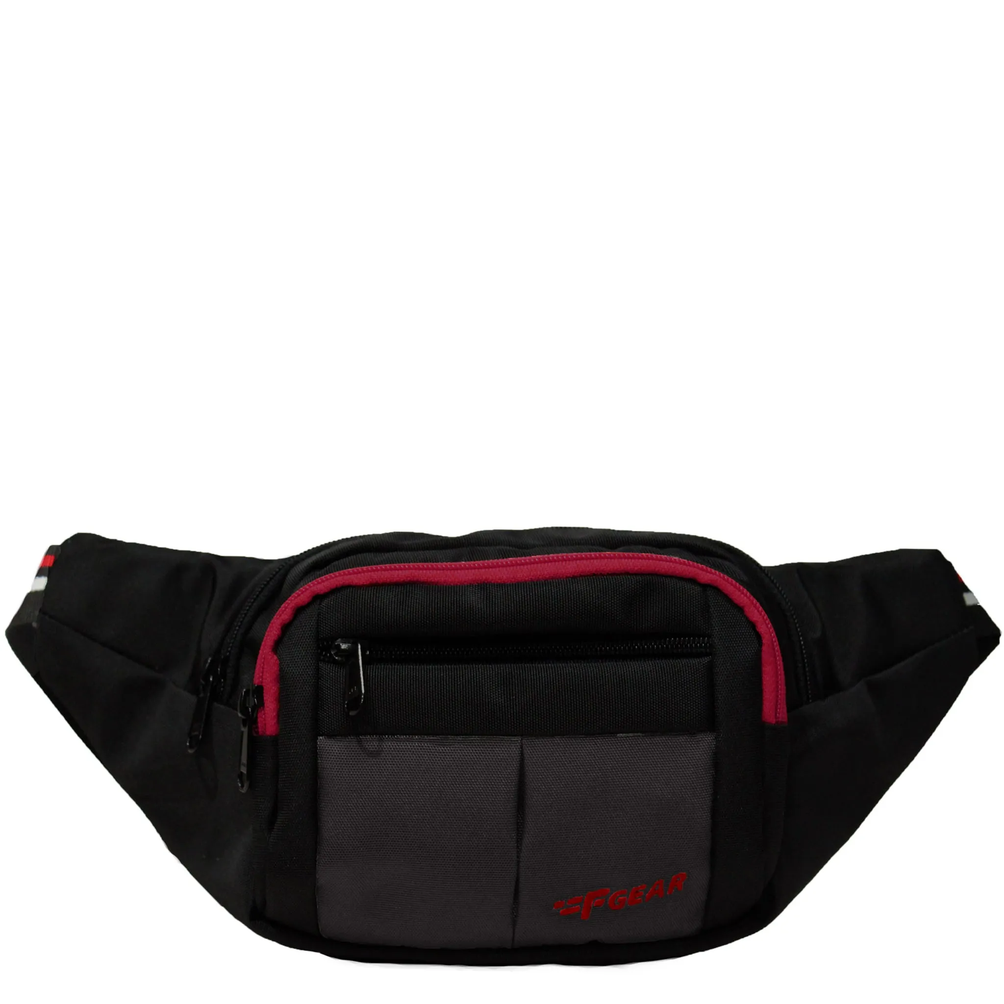 Lattitude Black Red Waist Pouch