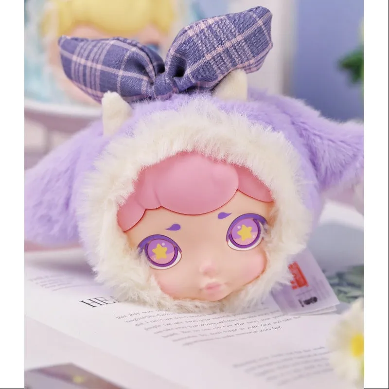 Laura Winter Tea Party Series Plush Headphone Bag Taro Cheese