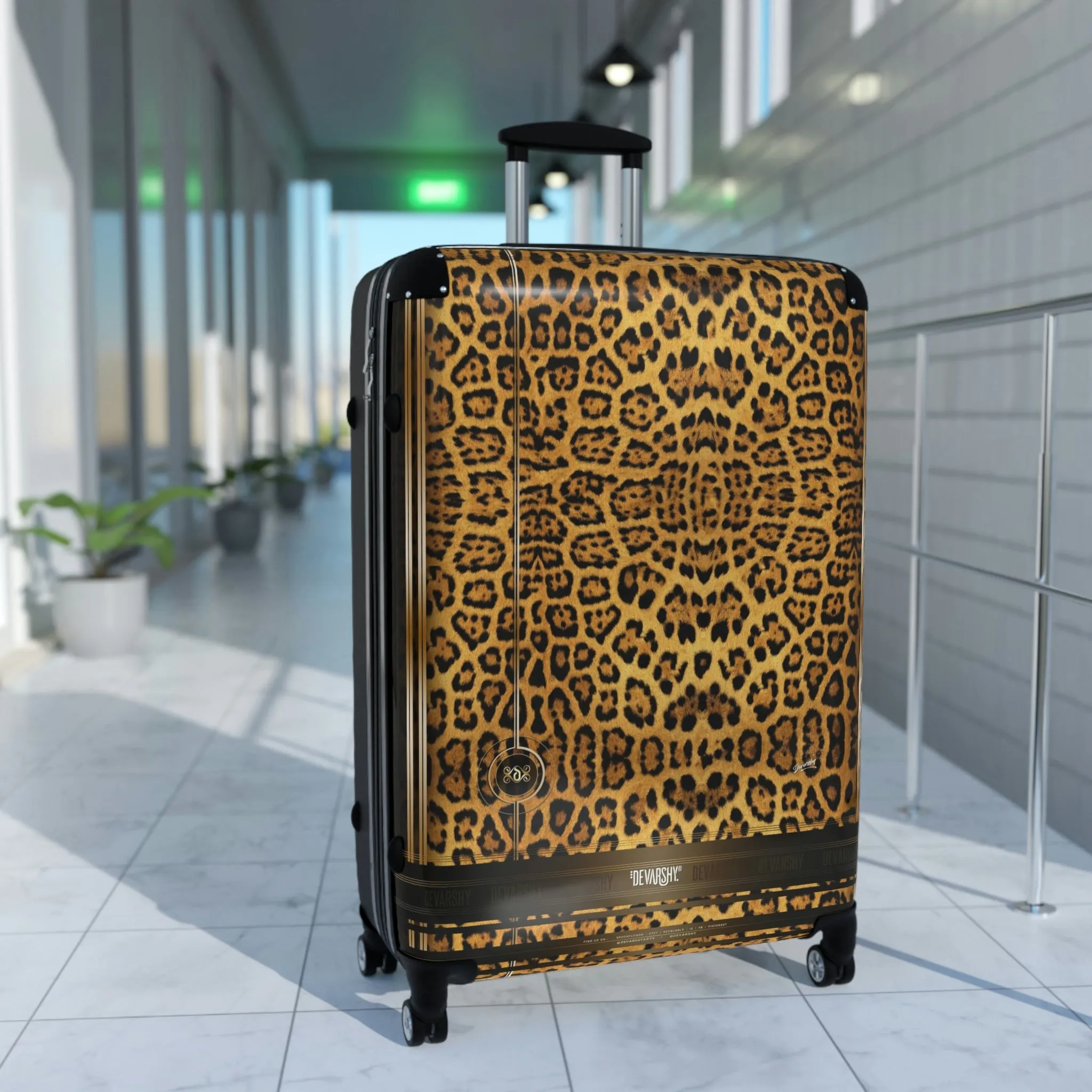 Leopard Print Suitcase 3 Sizes Carry-on Suitcase Animal Print Luggage Luxury Hard Shell Suitcase| 100176